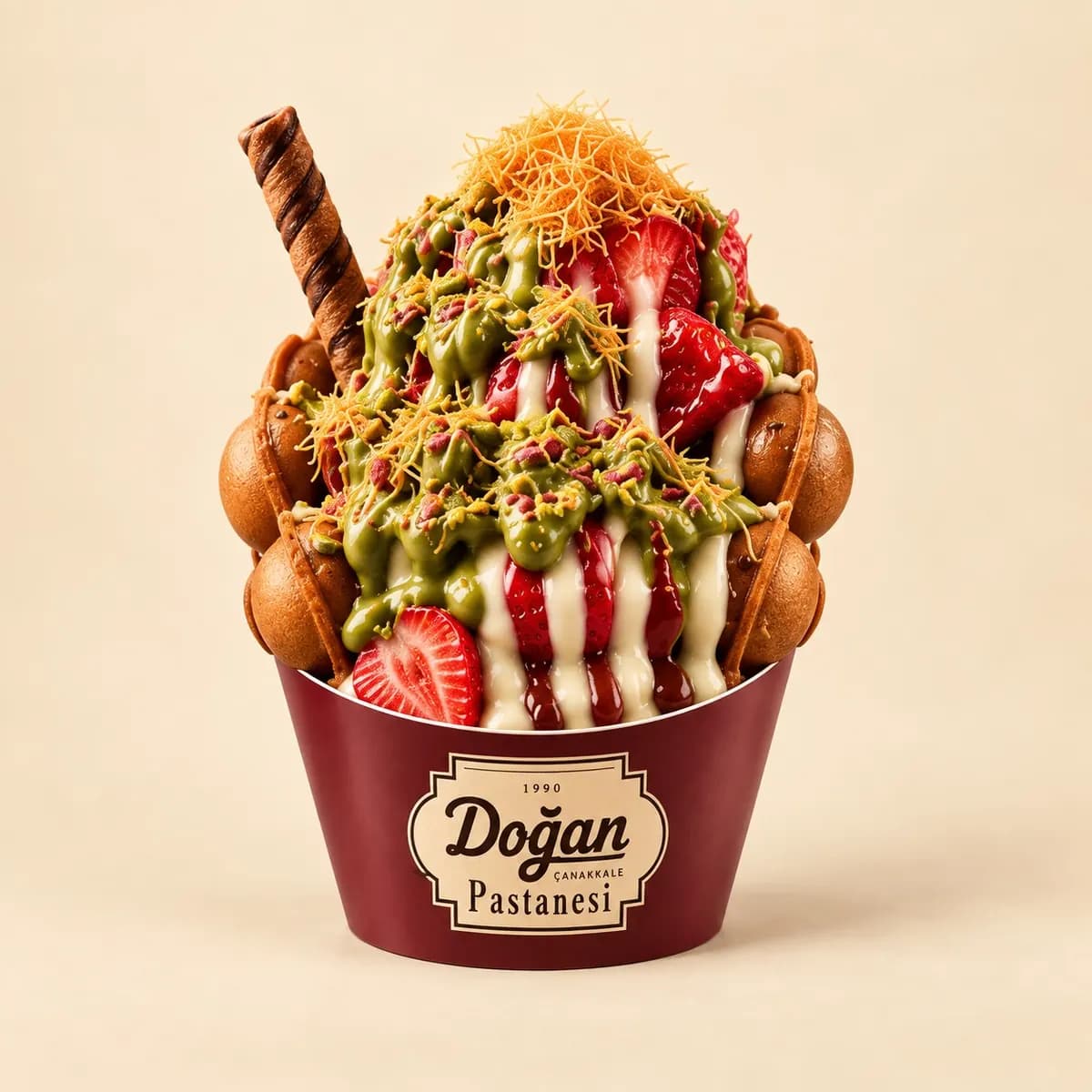 Dubai bubble waffle